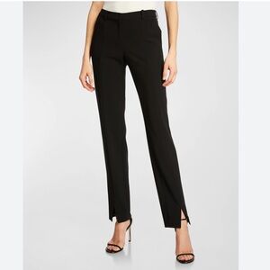 ST. JOHN Marocain Dress Pants, Caviar Size 6